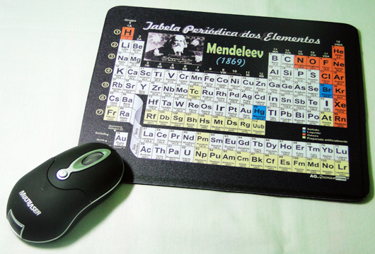 Tabela Periódica no mousepad